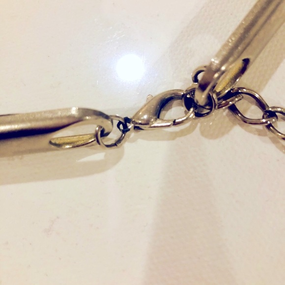 Faux leather dark brown belt with pearl bead - Picture 6 of 8